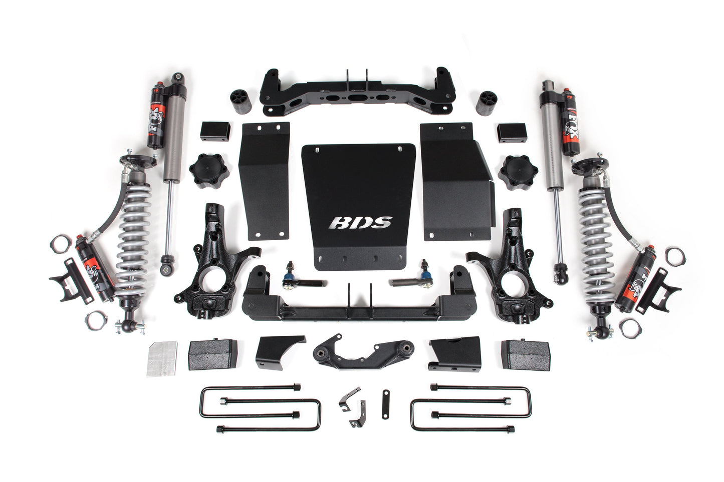 4 Inch Lift Kit FOX 2.5 Performance Elite Block Kit Coil-Over 14-18 Silverado/Sierra 1500 4WD BDS Suspension-1