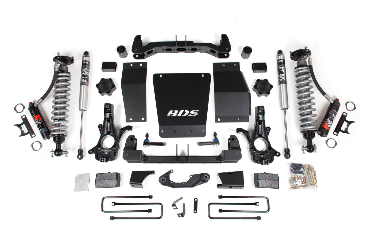 4 Inch Lift Kit FOX 2.5 Performance Elite Block Kit Coil-Over 14-18 Silverado/Sierra 1500 4WD BDS Suspension