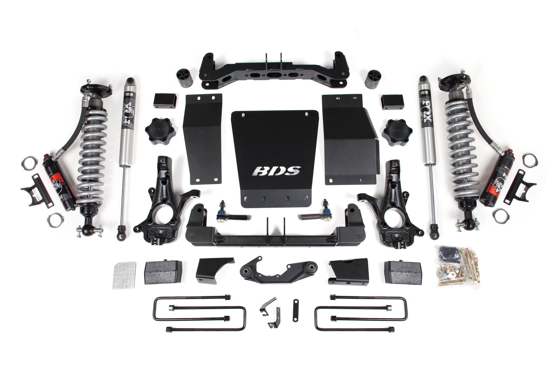4 Inch Lift Kit FOX 2.5 Performance Elite Block Kit Coil-Over 14-18 Silverado/Sierra 1500 4WD BDS Suspension