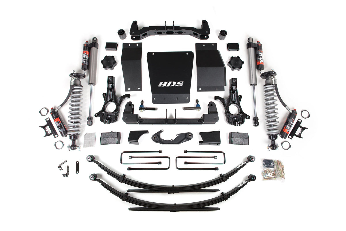 4 Inch Lift Kit FOX 2.5 Performance Elite Block Kit Coil-Over 14-18 Silverado/Sierra 1500 4WD BDS Suspension-6