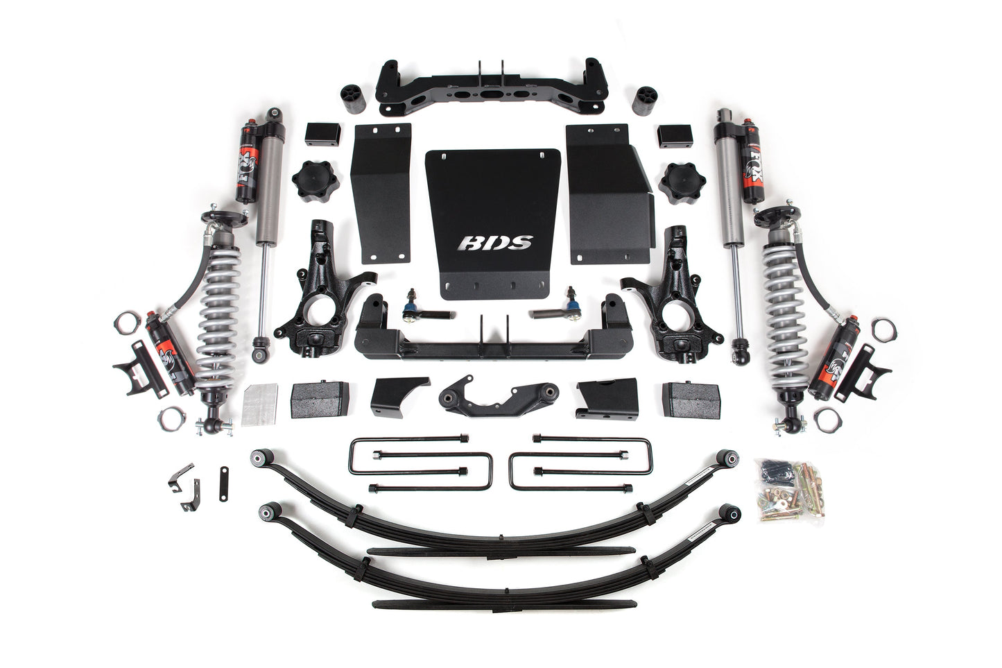 4 Inch Lift Kit FOX 2.5 Performance Elite Block Kit Coil-Over 14-18 Silverado/Sierra 1500 4WD BDS Suspension-6