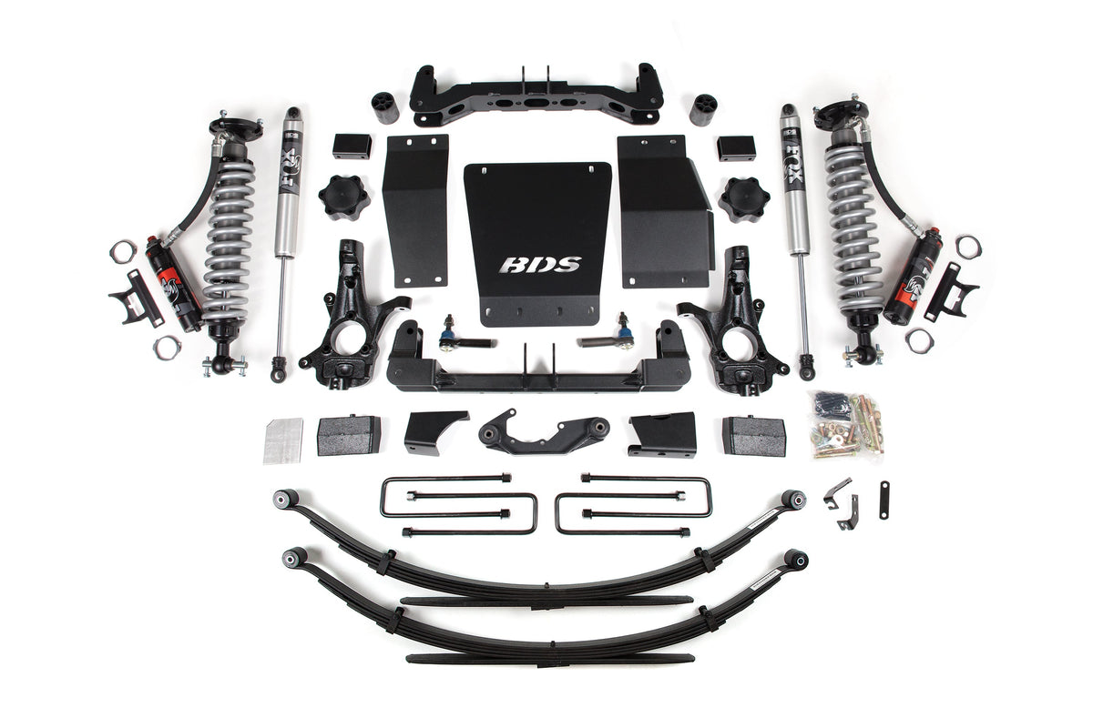 4 Inch Lift Kit FOX 2.5 Performance Elite Block Kit Coil-Over 14-18 Silverado/Sierra 1500 4WD BDS Suspension-4