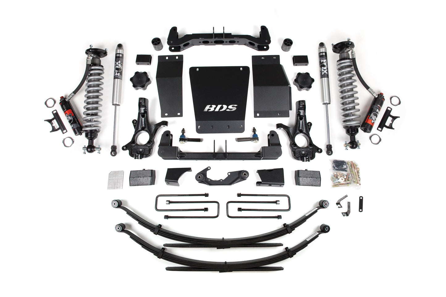 4 Inch Lift Kit FOX 2.5 Performance Elite Block Kit Coil-Over 14-18 Silverado/Sierra 1500 4WD BDS Suspension-3