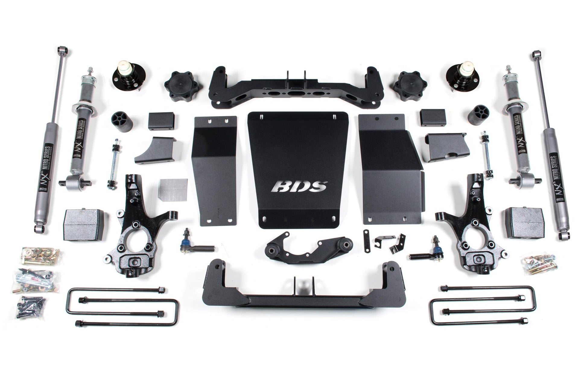 6 Inch Lift Kit Silverado/Sierra 1500 14-18 4WD Cast Steel Control Arm Leaf Springs BDS Suspension