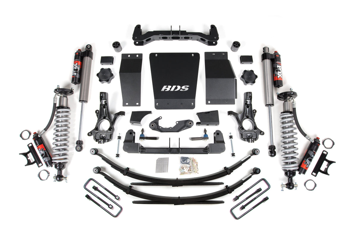6 Inch Lift Kit FOX 2.5 Performance Elite Block Lift Coil-Over 14-18 Silverado/Sierra 1500 4WD BDS Suspension-6