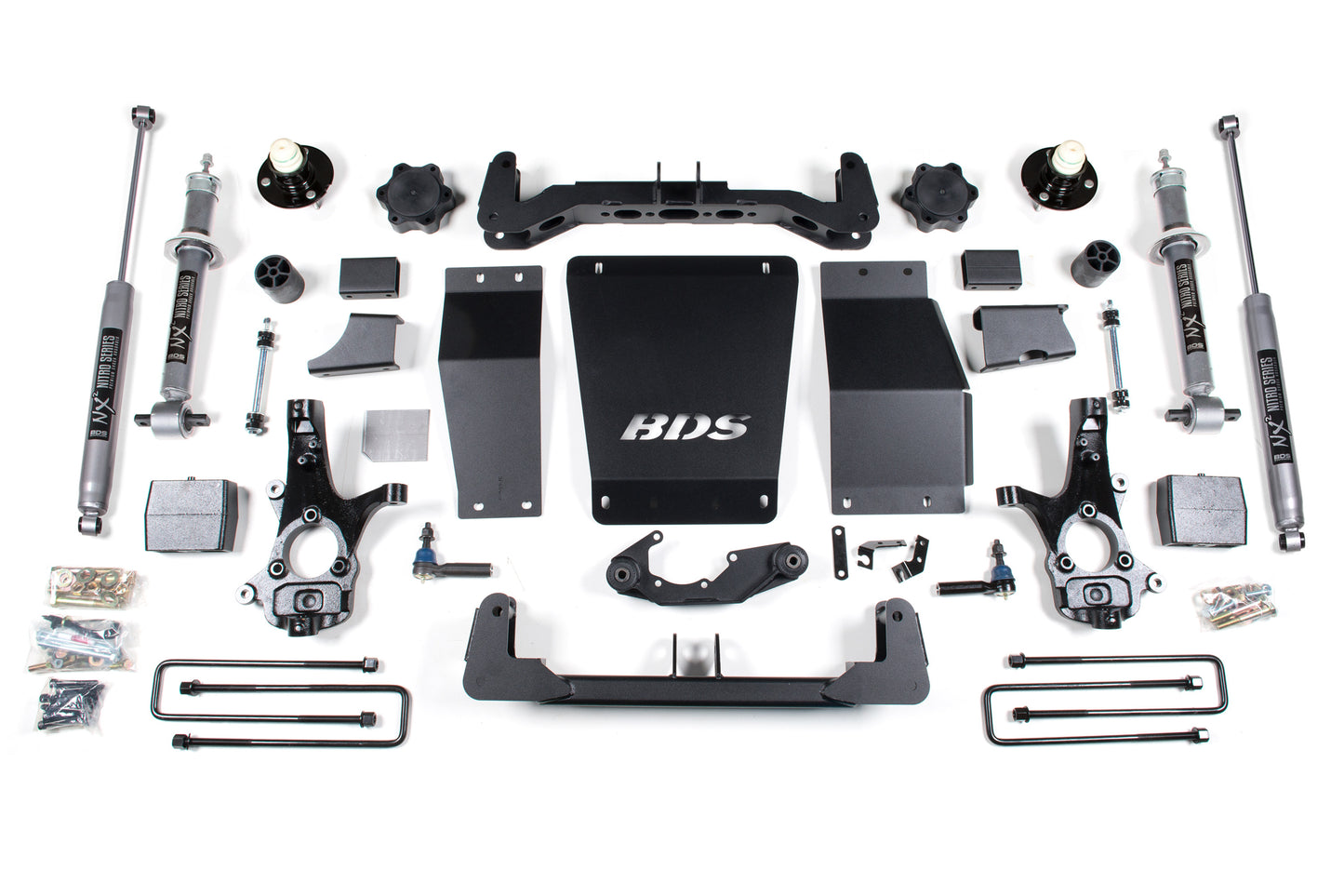6 Inch Lift Kit Silverado/Sierra 1500 14-18 4WD Aluminum / Stamped Steel Control Arm Leaf Springs BDS Suspension