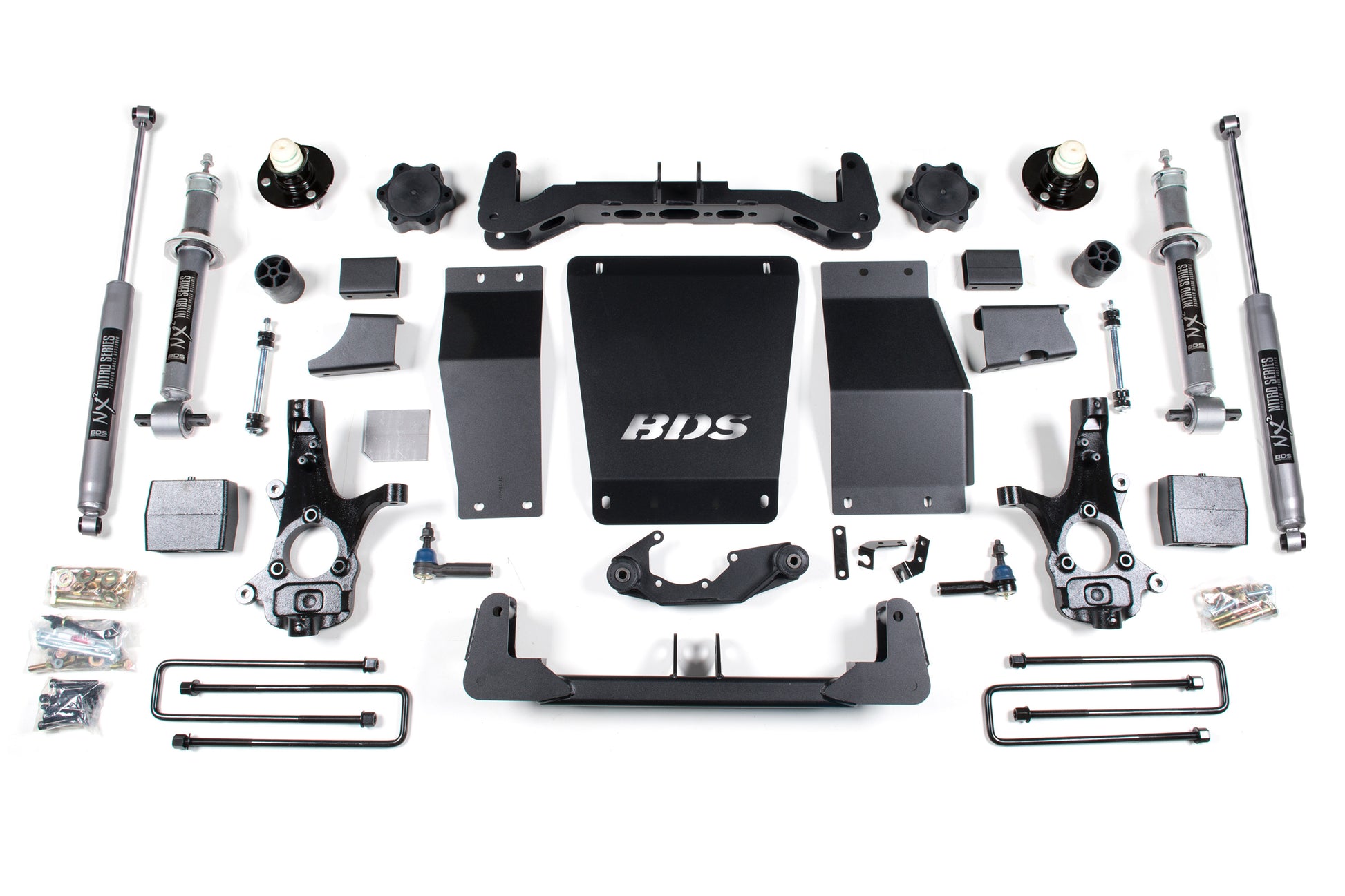 6 Inch Lift Kit Silverado/Sierra 1500 14-18 4WD Aluminum / Stamped Steel Control Arm Leaf Springs BDS Suspension