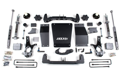 6 Inch Lift Kit Silverado/Sierra 1500 14-18 4WD Aluminum / Stamped Steel Control Arm Leaf Springs BDS Suspension