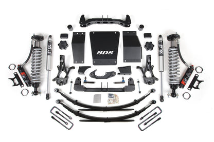 6 Inch Lift Kit FOX 2.5 Performance Elite Block Lift Coil-Over 14-18 Silverado/Sierra 1500 4WD BDS Suspension
