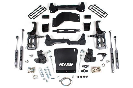 4.5 Inch Lift Kit Silverado/Sierra 2500HD/3500HD 11-19 2 Inch Block Without Overload BDS Suspension