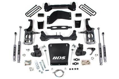 4.5 Inch Lift Kit Silverado/Sierra 2500HD/3500HD 11-19 2 Inch Block With Overload BDS Suspension