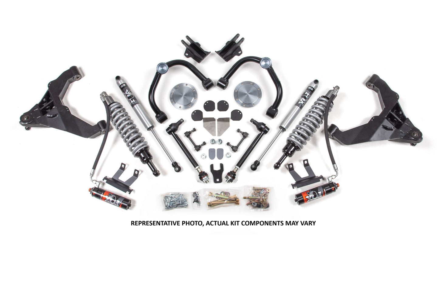 11-19 Chevrolet Silverado 2500HD/3500HD - GMC Sierra 2500HD/3500HD 4WD (Diesel) 3 Inch Coilover Conversion Kit, 2 Inch Rear Lift, Block w/ Overload - Fox 2.5 Performance Elite Series C/O, Fox 2.5 Performance Elite Series Shocks BDS Suspension