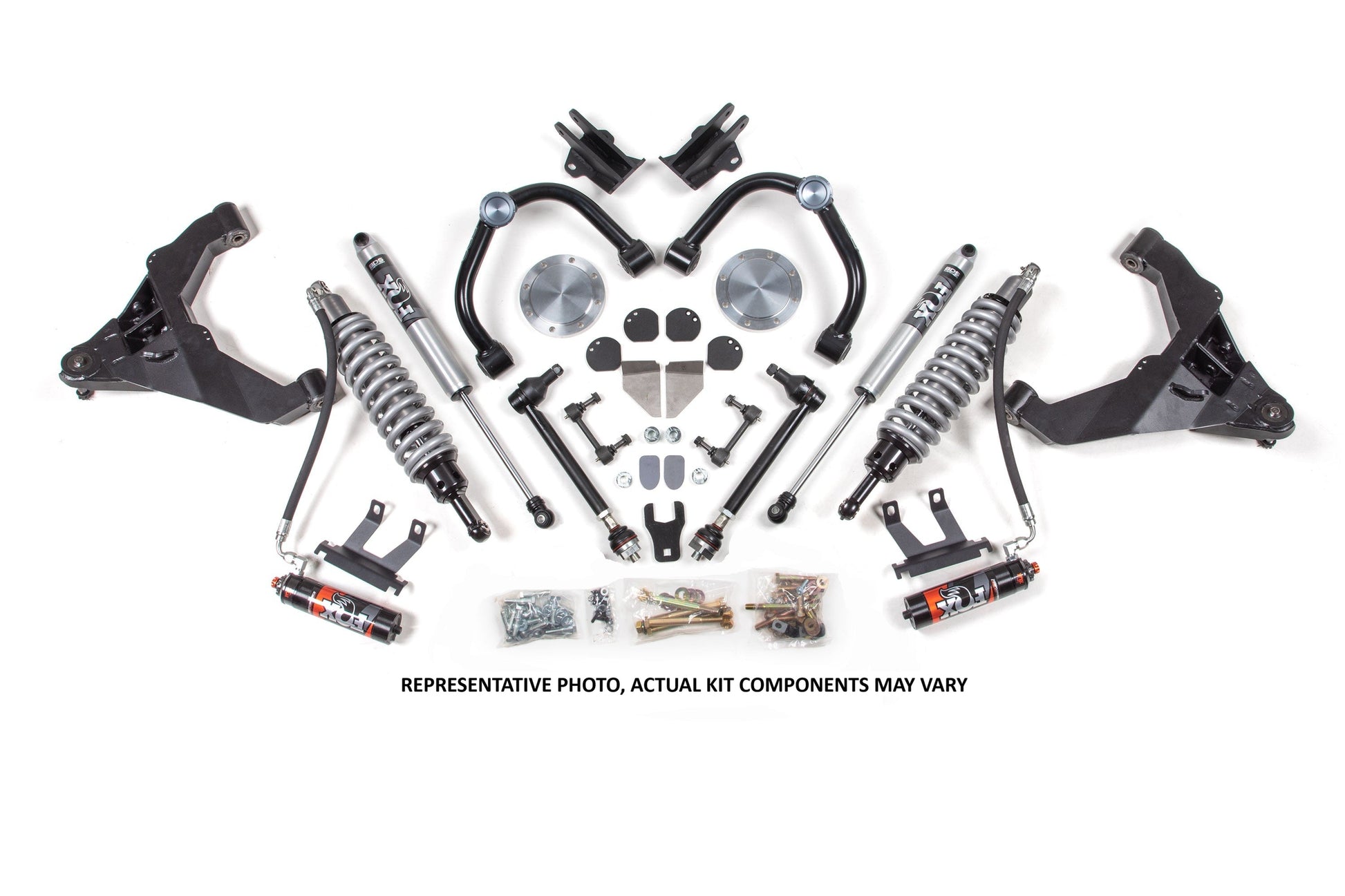 11-19 Chevrolet Silverado 2500HD/3500HD - GMC Sierra 2500HD/3500HD 4WD (Diesel) 3 Inch Coilover Conversion Kit, 2 Inch Rear Lift, Block w/ Overload - Fox 2.5 Performance Elite Series C/O, Fox 2.5 Performance Elite Series Shocks BDS Suspension