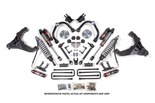 11-19 Chevrolet Silverado 2500HD/3500HD - GMC Sierra 2500HD/3500HD 4WD (Diesel) 3 Inch Coilover Conversion Kit, 2 Inch Rear Lift, Block w/o Overload - Fox 2.5 Performance Elite Series C/O, Fox 2.5 Performance Elite Series Shocks BDS Suspension