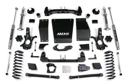 6 Inch Lift Kit Chevy/GMC Suburban Tahoe Yukon/XL 1500 15-19 4WD Cast Steel BDS Suspension