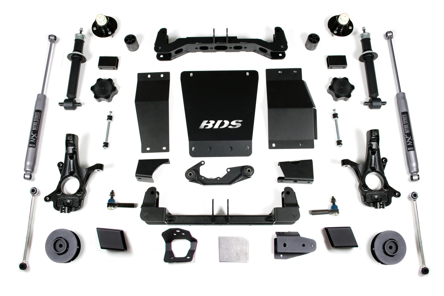 4 Inch Lift Kit Chevy/GMC Suburban Tahoe Yukon/XL 1500 15-19 4WD Cast Steel BDS Suspension-1