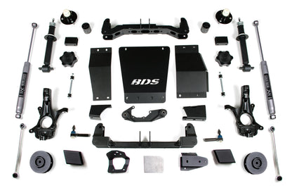 4 Inch Lift Kit Chevy/GMC Suburban Tahoe Yukon/XL 1500 15-19 4WD Cast Steel BDS Suspension-1