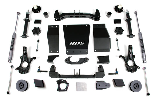 4 Inch Lift Kit Chevy/GMC Suburban Tahoe Yukon/XL 1500 15-19 4WD Aluminum / Stamped Steel BDS Suspension-1