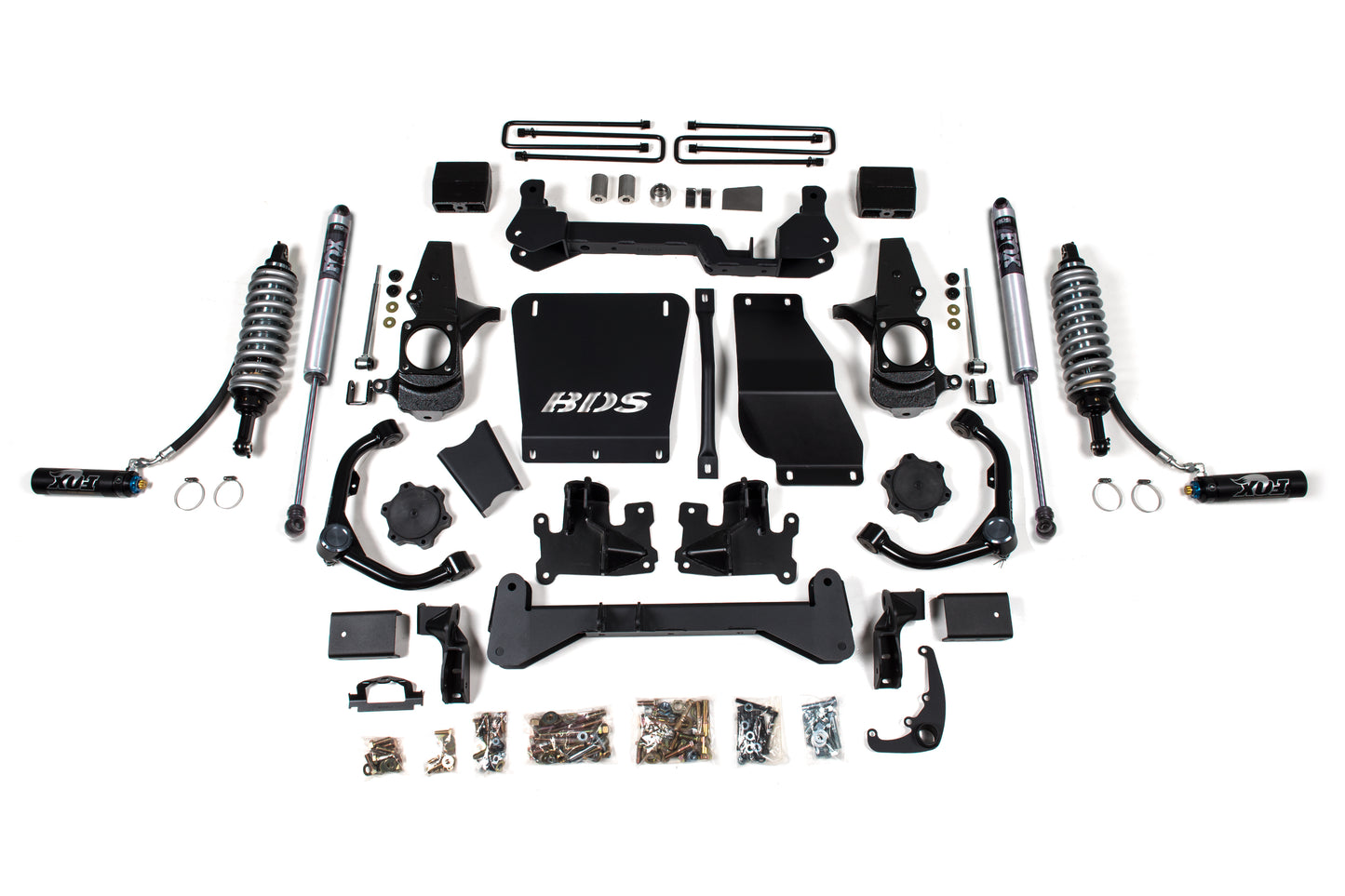 6.5 Inch Lift Kit FOX 2.5 Coil-Over Conversion Silverado/Sierra 2500HD/3500HD 01-10 Diesel Fox 2.5 Performance Shocks BDS Suspension