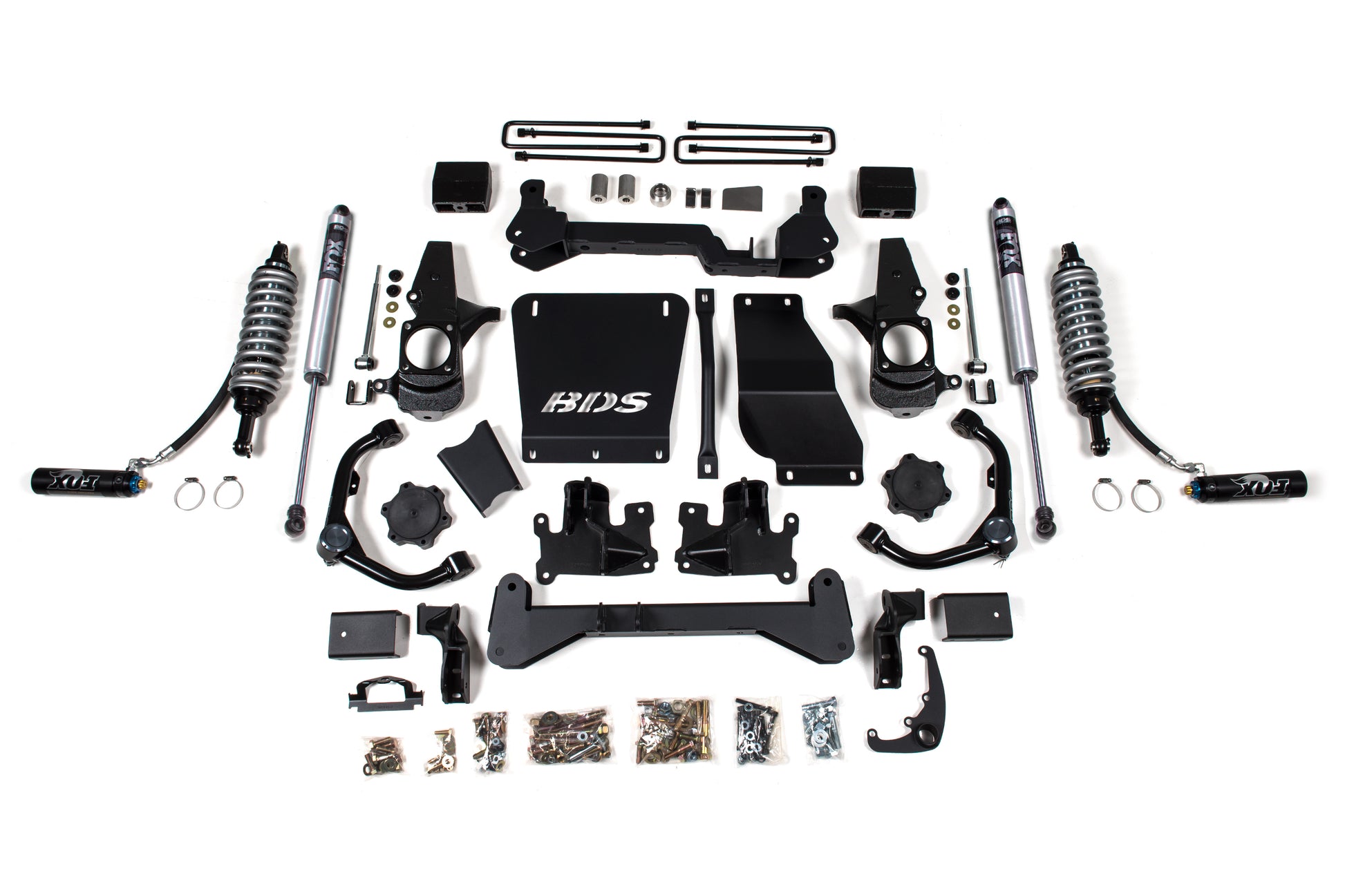 6.5 Inch Lift Kit FOX 2.5 Coil-Over Conversion Silverado/Sierra 2500HD/3500HD 01-10 Diesel Fox 2.5 Performance Shocks BDS Suspension