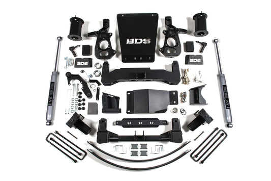 8 Inch Lift Kit Silverado/Sierra 1500 14-18 4WD Aluminum/Stamped Steel BDS Suspension