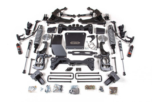 6.5 Inch Lift Kit FOX 2.5 Coil-Over Conversion Silverado/Sierra 2500HD/3500HD 20-24 Diesel Block Without Factory Overload FOX 2.0 Performance BDS Suspension
