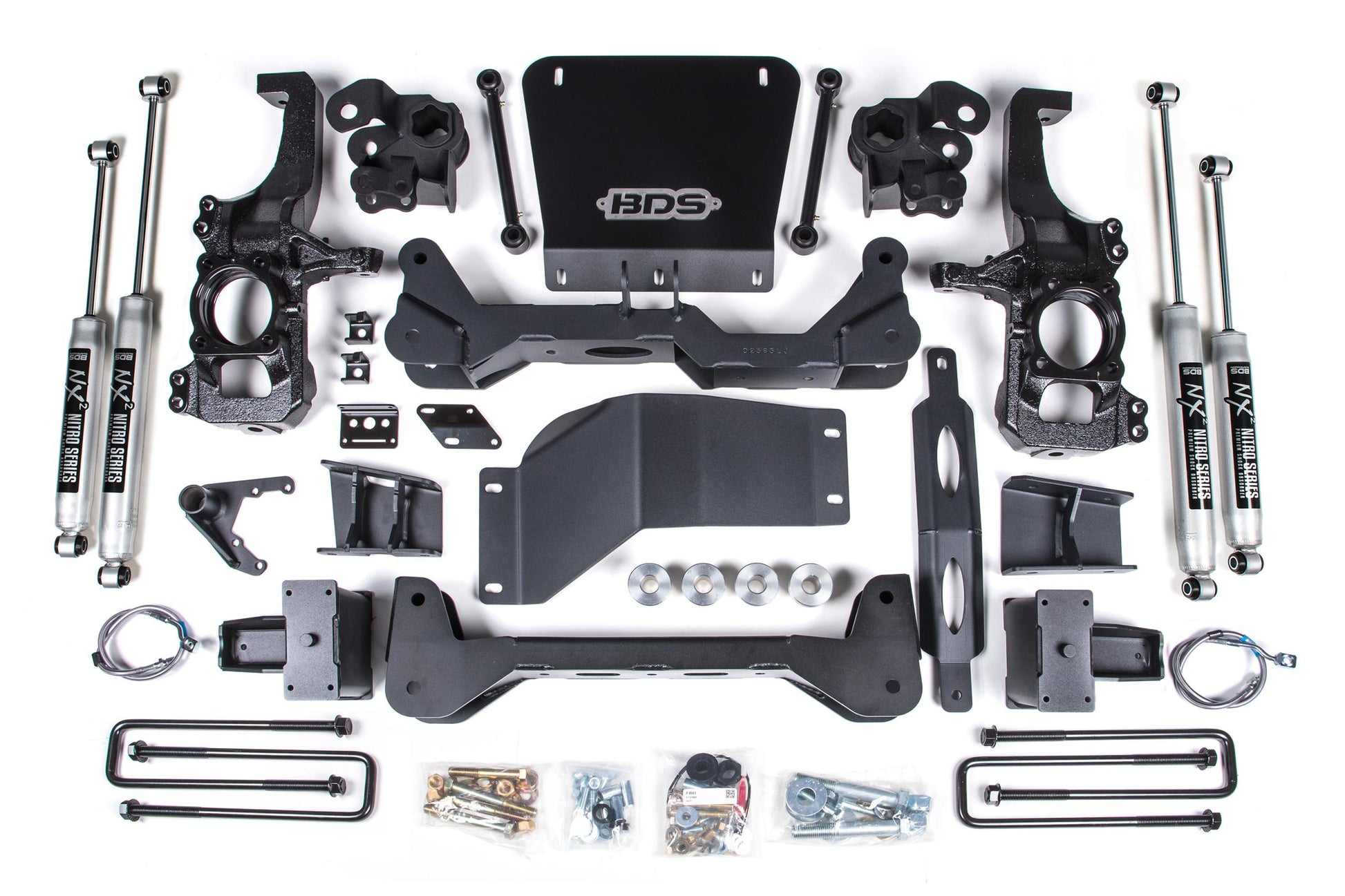 6.5 Inch Lift Kit Silverado/Sierra 2500HD/3500HD 20-24 4WD 5 Inch Block Without Overload BDS Suspension
