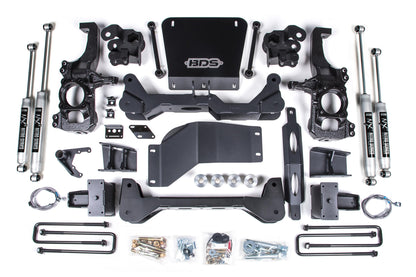 6.5 Inch Lift Kit Silverado/Sierra 2500HD/3500HD 20-24 4WD 5 Inch Block Without Overload BDS Suspension