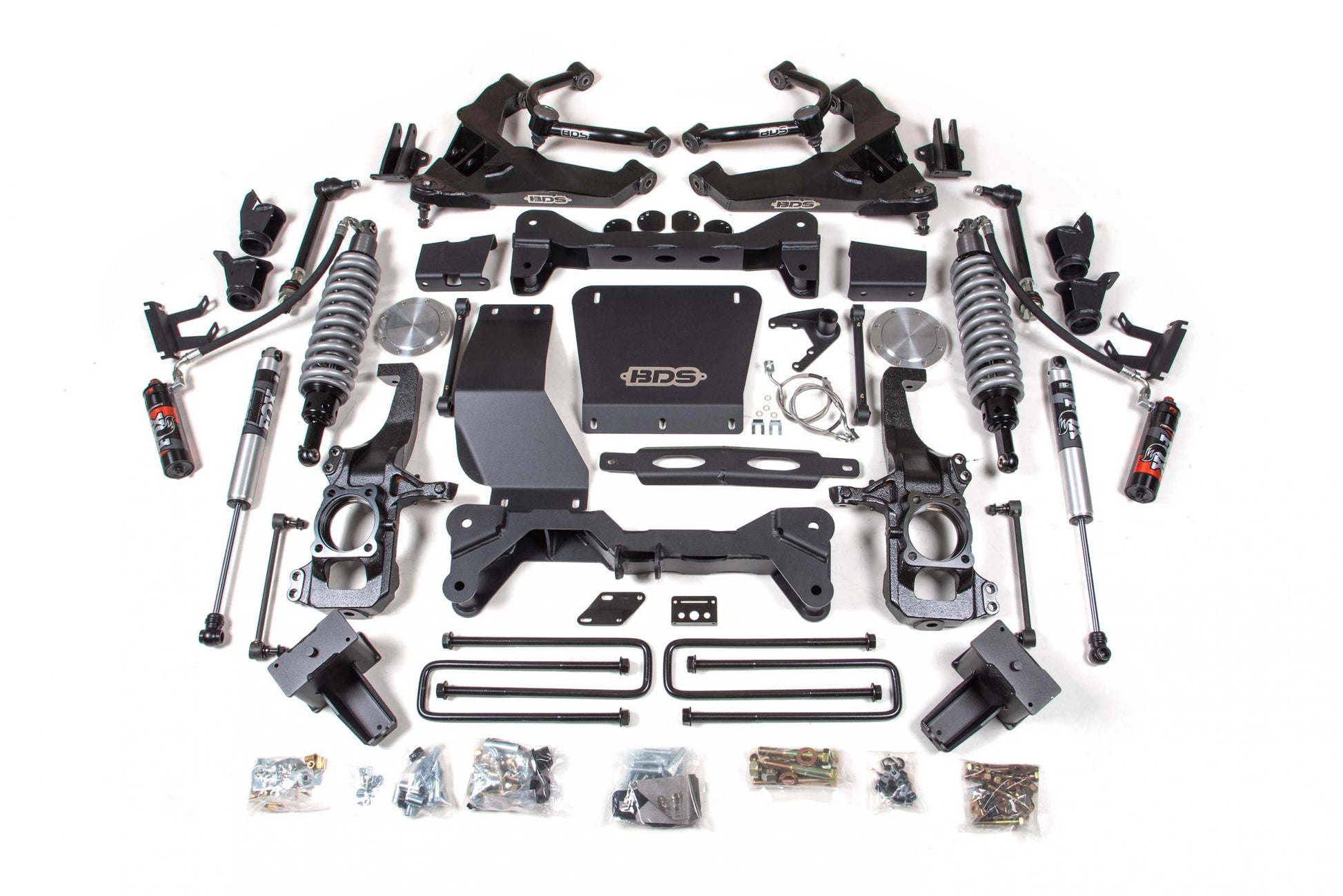 6.5 Inch Lift Kit FOX 2.5 Coil-Over Conversion Silverado/Sierra 2500HD/3500HD 20-24 Diesel Block Kit With Factory Overload FOX 2.0 Performance BDS Suspension