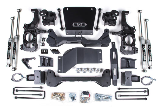 6.5 Inch Lift Kit Silverado/Sierra 2500HD/3500HD 20-24 4WD 5 Inch Block With Overload BDS Suspension