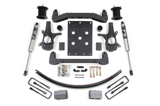07-13 Chevrolet Silverado 1500 - GMC Sierra 1500 2WD 6 Inch Lift Kit, 4.5 Inch Rear Lift, Block and Add-A-Leaf, NX2 Nitro Series Shocks BDS Suspension