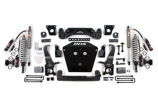 07-15 Toyota Tundra 7 Inch System, 4 Inch Rear Block - Fox 2.5 Performance Elite Series C/O, Fox 2.5 Performance Elite Series Shocks BDS Suspension