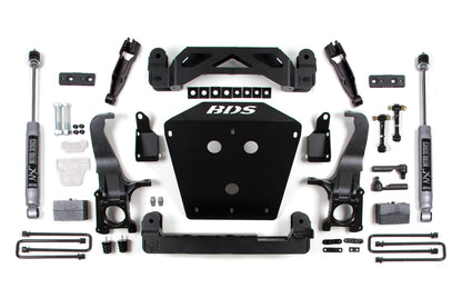 4.5 Inch Lift Kit Toyota Tundra 07-15 2/4WD BDS Suspension-1