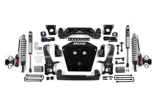 16-21 Toyota Tundra 7 Inch System, 4 Inch Rear Block - Fox 2.5 Performance Elite Series C/O, Fox 2.0 Performance Series Shocks BDS Suspension