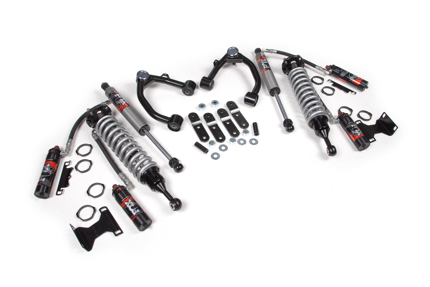 07-21 Toyota Tundra 3 Inch System, 1 Inch Rear Shackle, Fox 2.5 Performance Elite Series C/O, Fox 2.0 Performance Series Shocks BDS Suspension