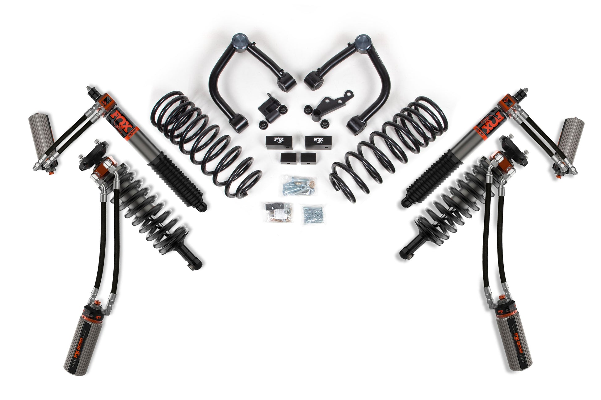 22-26 Toyota Tundra 4WD 2.25 Inch Lift Kit Fox 3.0 Internal Bypass Factory Race Series Shocks BDS Suspension
