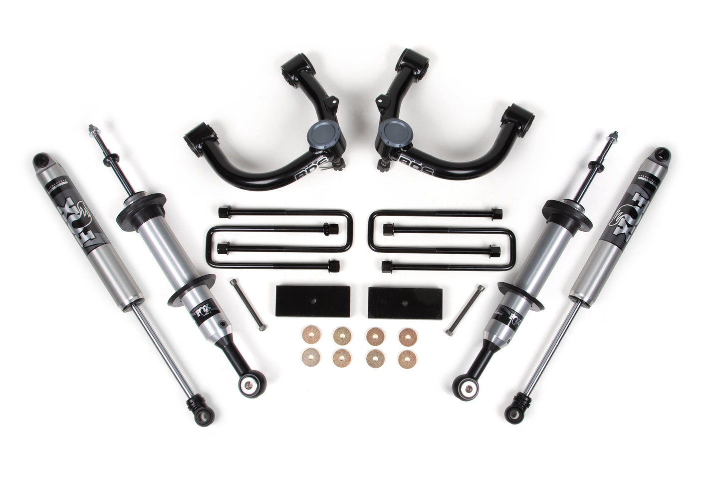 16-23 Toyota Hilux Performance Lift 2 Inch Front, 1 Inch Rear, Block - 2.5 Performance Elite Series C/O, 2.5 Performance Elite Series BDS Suspension