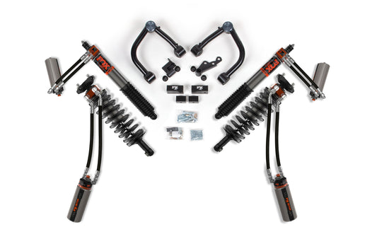 22 Toyota Tundra TRD Pro 4WD, 0 Inch Coilover Upgrade Kit, 0 Inch Rear Lift - Fox 3.0 Factory Race Series IBP C/O Front, Fox 3.0 Factory Race Series IBP Rear Shock BDS Suspension