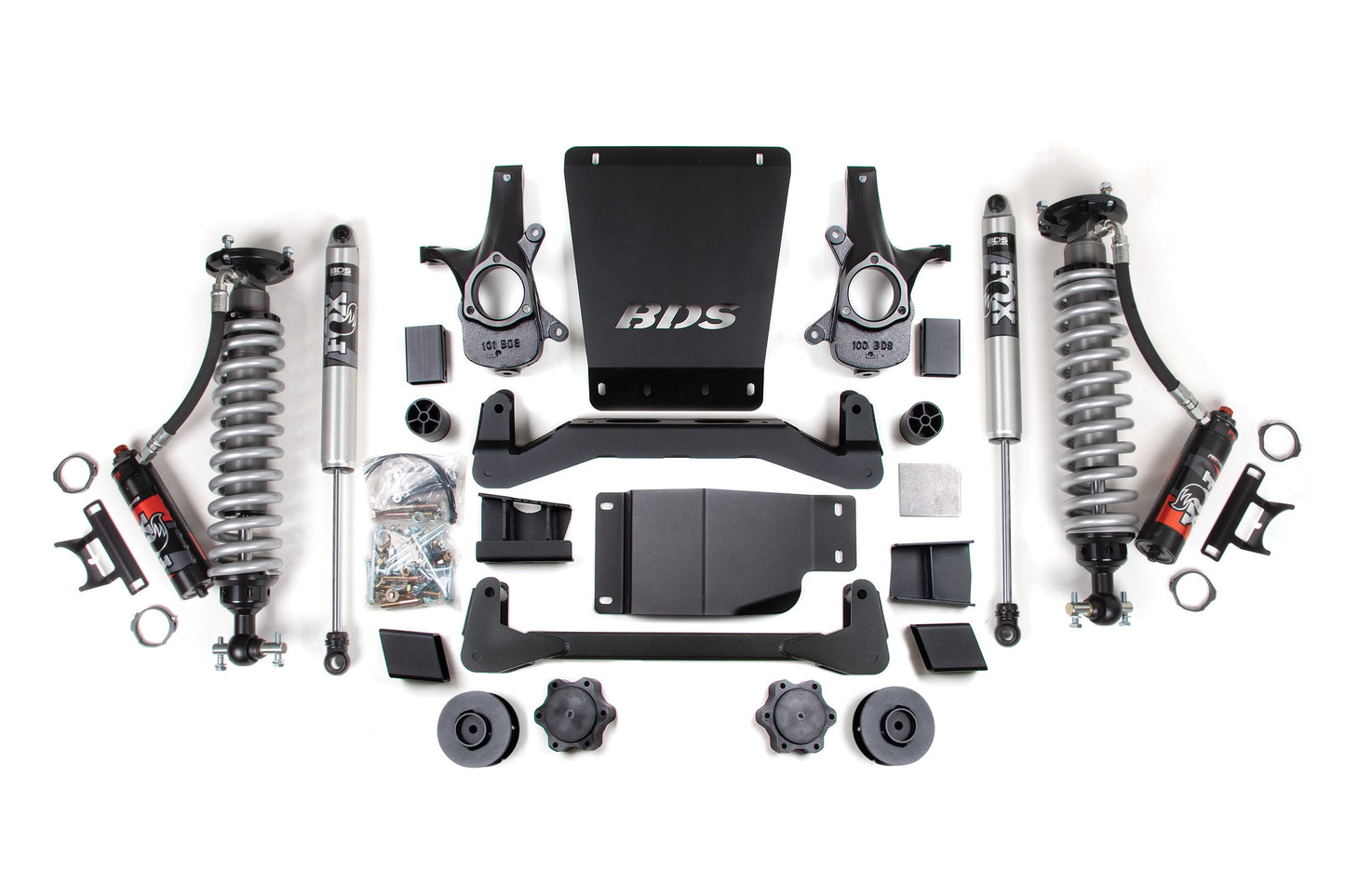 4 Inch Lift Kit FOX 2.5 Performance Elite Coil-Over 07-14 Avalanche, Suburban, Tahoe, Yukon 1500 4WD BDS Suspension-1