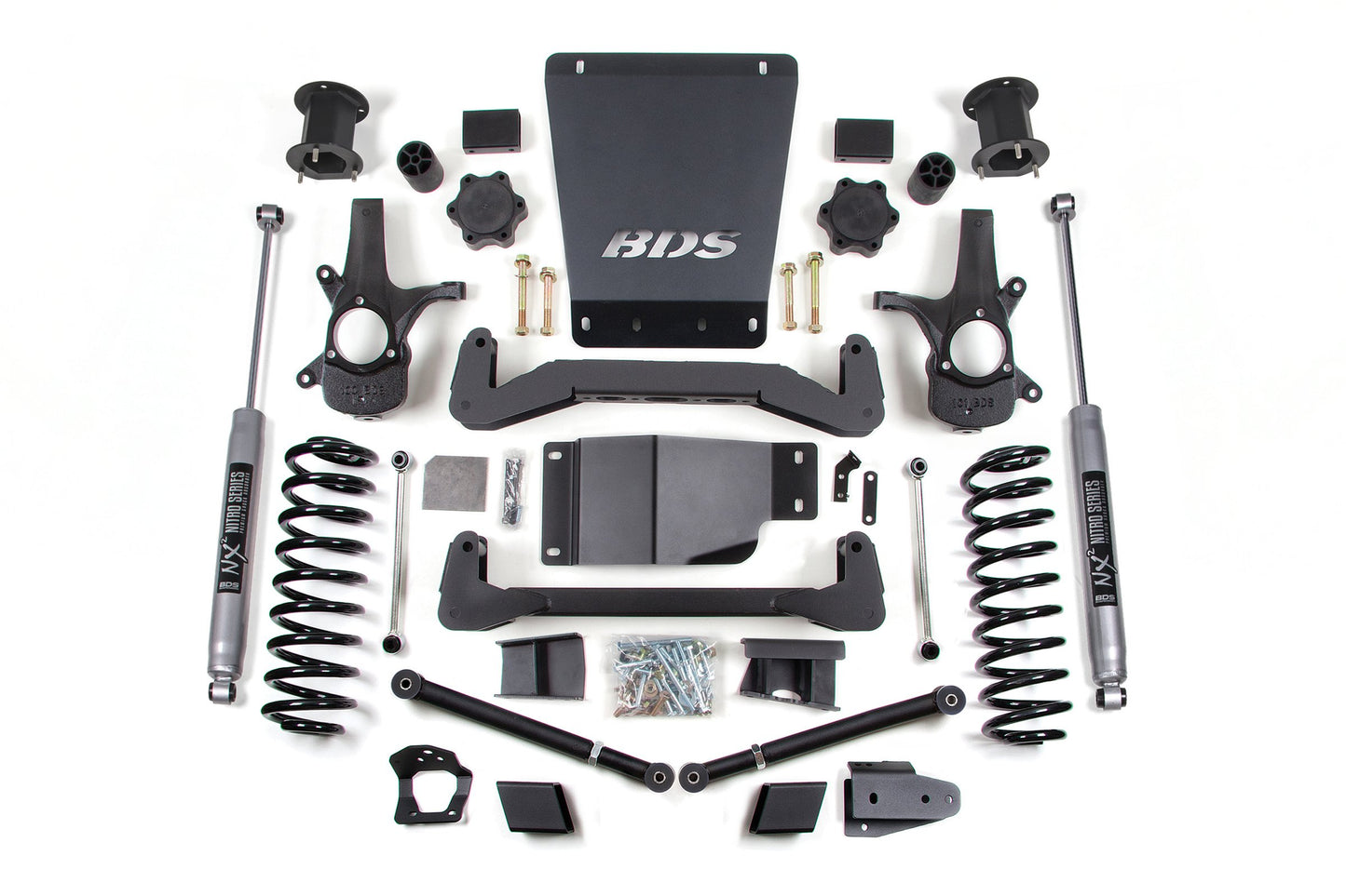 07-14 Chevrolet SUV - GMC SUV 4WD 6 Inch Lift Kit, 5 Inch Rear Lift, Coil Spring, NX2 Nitro Series Shocks BDS Suspension