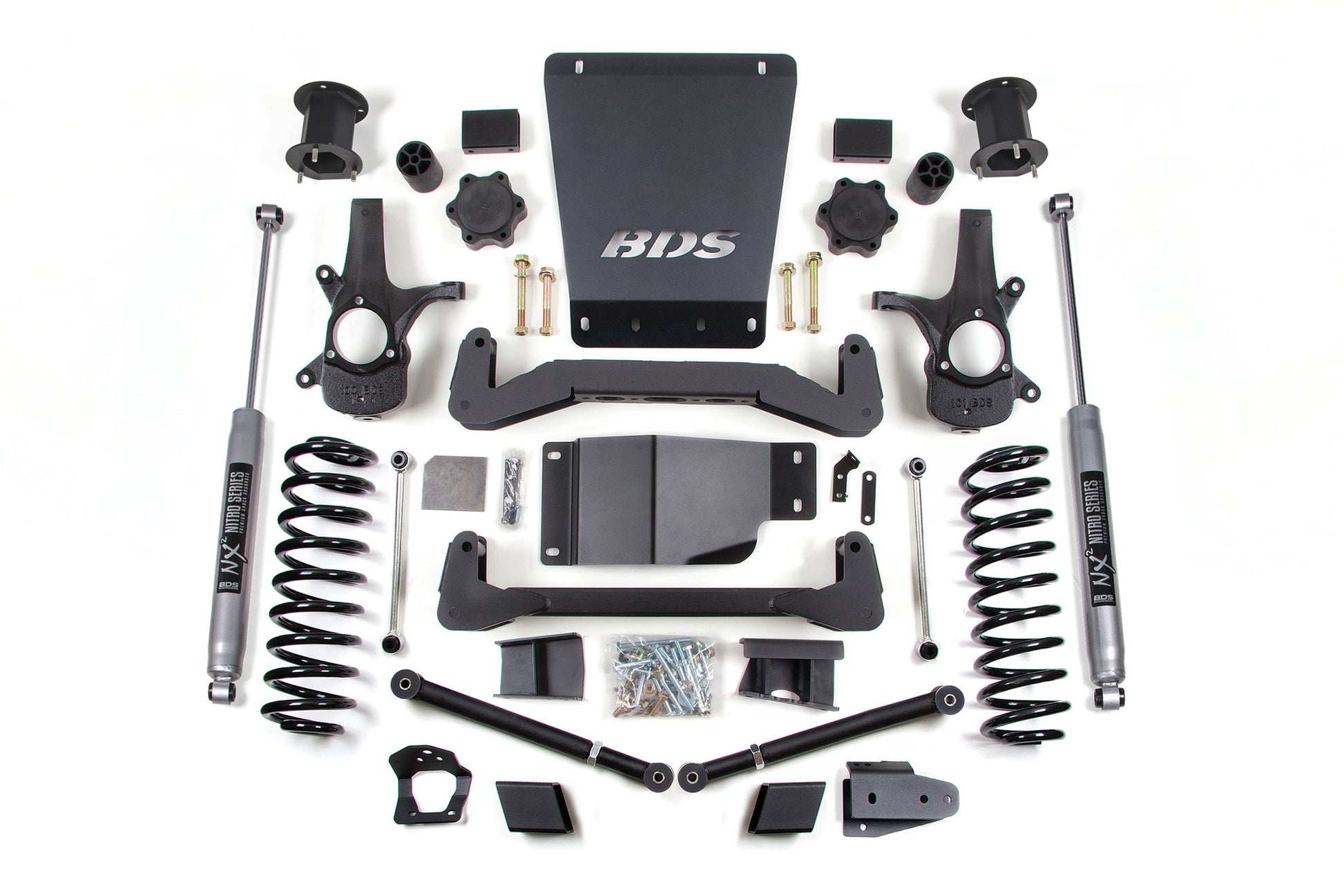 07-14 Chevrolet SUV - GMC SUV 4WD 6 Inch Lift Kit, 5 Inch Rear Lift, Coil Spring, NX2 Nitro Series Shocks BDS Suspension