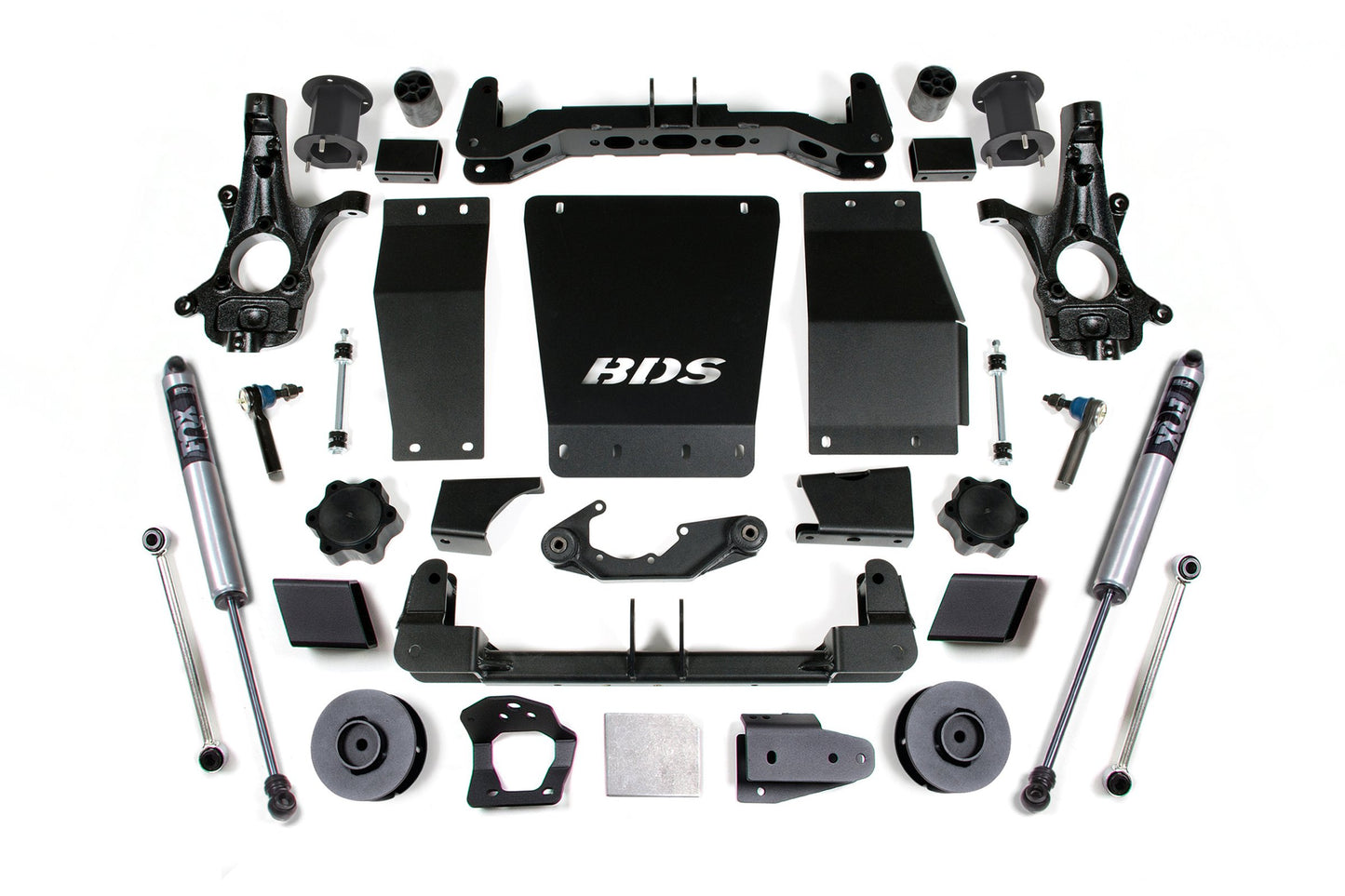 15-20 Chevrolet SUV - GMC SUV 4WD 4.5 Inch Lift Kit (Cast Steel), 3 Inch Rear Lift, Spacer, Fox 2.0 IFP Performance Series Shocks BDS Suspension