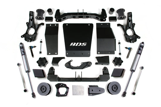 15-20 Chevrolet SUV - GMC SUV 4WD 4.5 Inch Lift Kit (Cast Steel), 3 Inch Rear Lift, Spacer, Fox 2.0 IFP Performance Series Shocks BDS Suspension