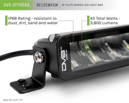 13 Inch Elite Series Led Light Bar DV8 Offroad-1