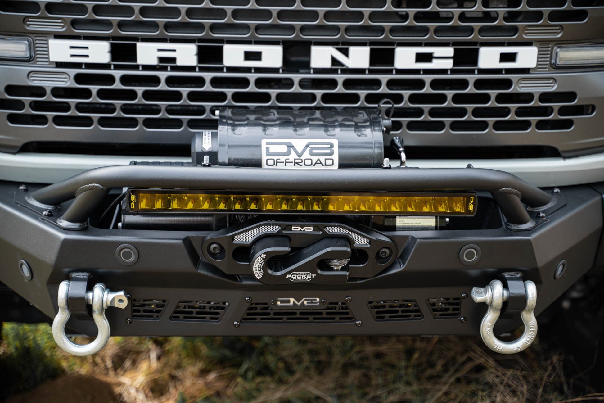 20 Inch Elite Series Amber LED Light Bar Single Row DV8 Offroad