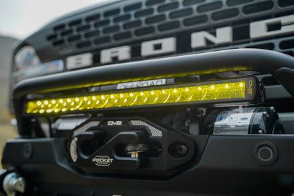 20 Inch Elite Series Amber LED Light Bar Single Row DV8 Offroad-4