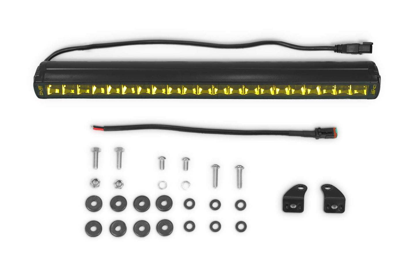 20 Inch Elite Series Amber LED Light Bar Single Row DV8 Offroad-5