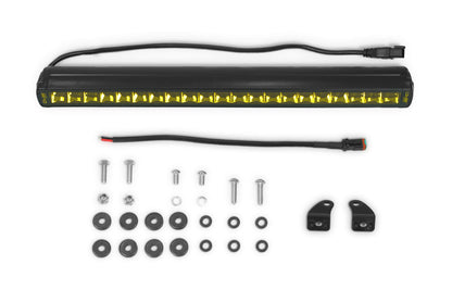 20 Inch Elite Series Amber LED Light Bar Single Row DV8 Offroad-5