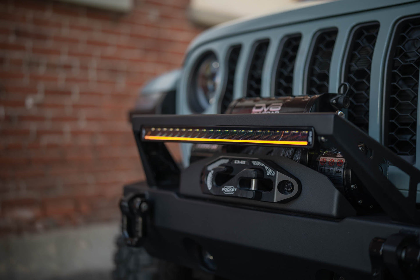 20 Inch Halo Elite Single Row Light Bar with Accent Light DV8 Offroad-7