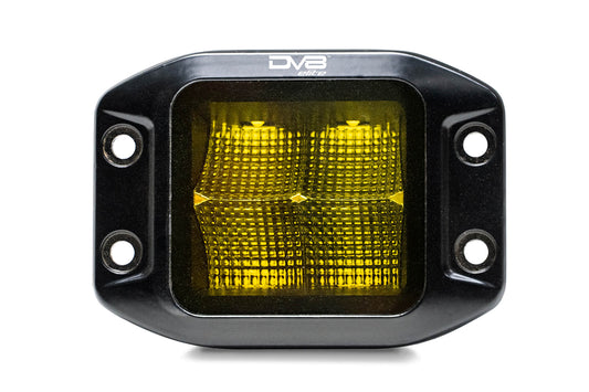 3 Inch Elite Series Led Amber Flush Mount Pod Light DV8 Offroad
